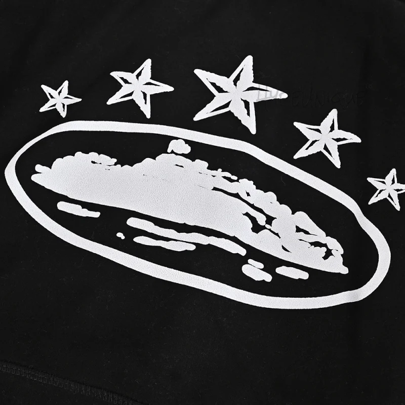 Corteiz 5 Starz Alcatraz Hoodie Black