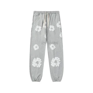 Denim Tears Cotton Wreath Sweatpants "Light Gray"