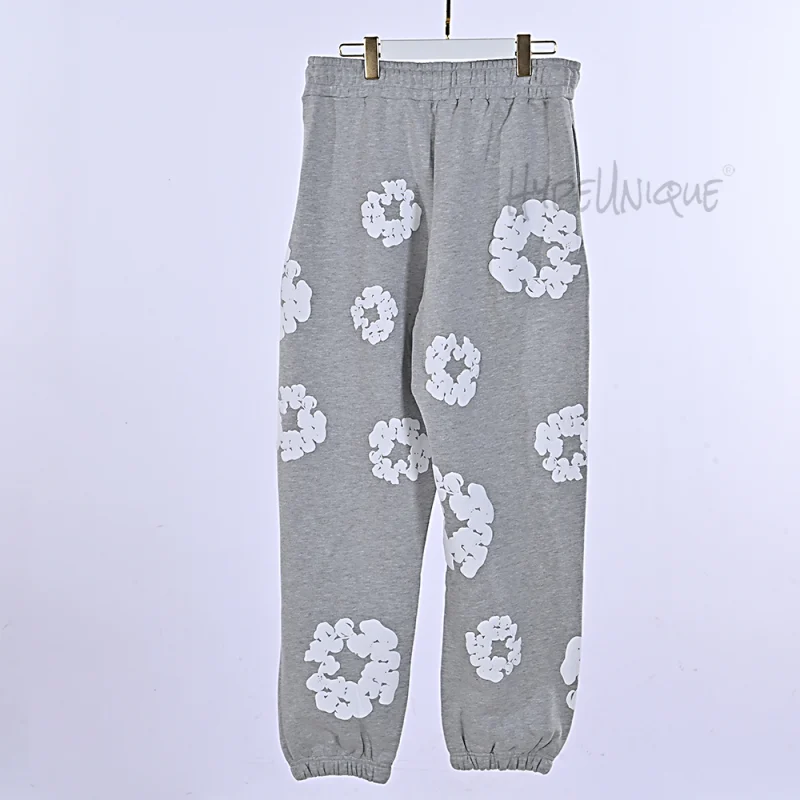 Denim Tears Cotton Wreath Sweatpants "Light Gray"