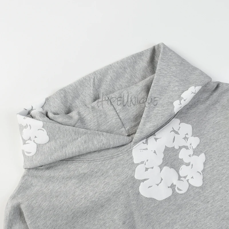 Denim Tears The Cotton Wreath Hoodie 'Light Gray' Reps