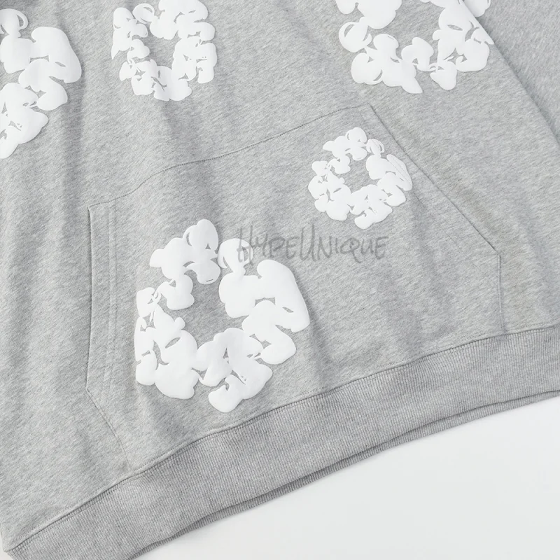 Denim Tears The Cotton Wreath Hoodie 'Light Gray' Reps