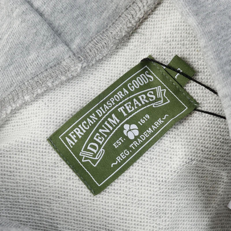 Denim Tears The Cotton Wreath Hoodie 'Light Gray' Reps