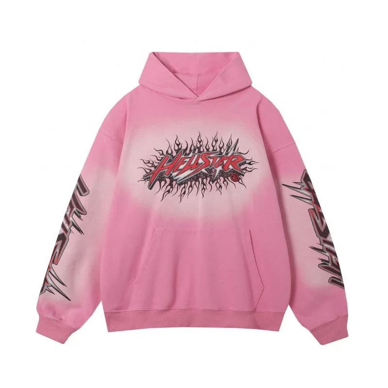 Hellstar Brainwashed Hoodie Pink1