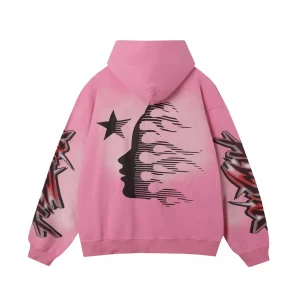 Hellstar Brainwashed Hoodie Pink1