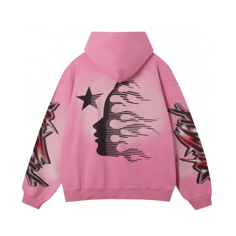 Hellstar Brainwashed Hoodie Pink1