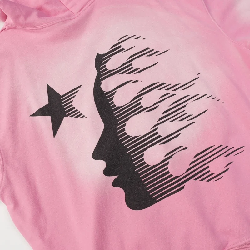 Hellstar Brainwashed Hoodie Pink1