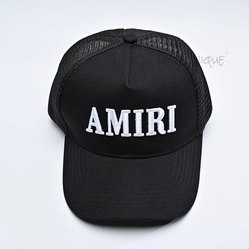 AMIRI Logo-Patch Cap Black