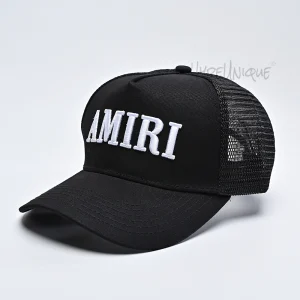 AMIRI Logo-Patch Cap Black