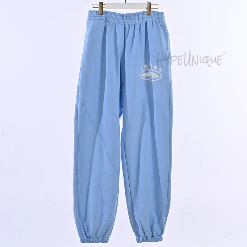 Corteiz 5 Starz Alcatraz Bottoms Light Blue