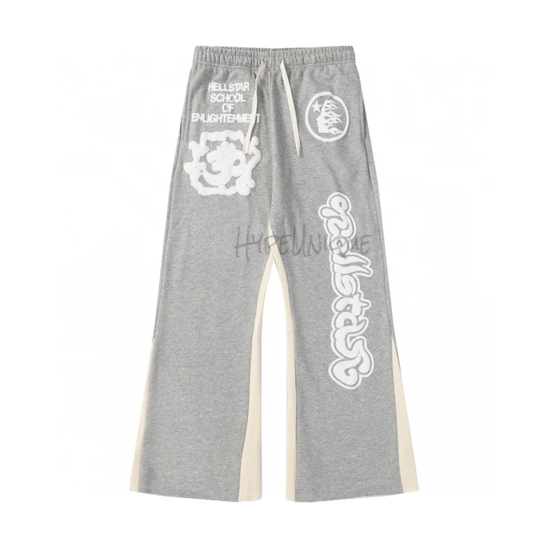 Hellstar Grey Flare Sweatpants