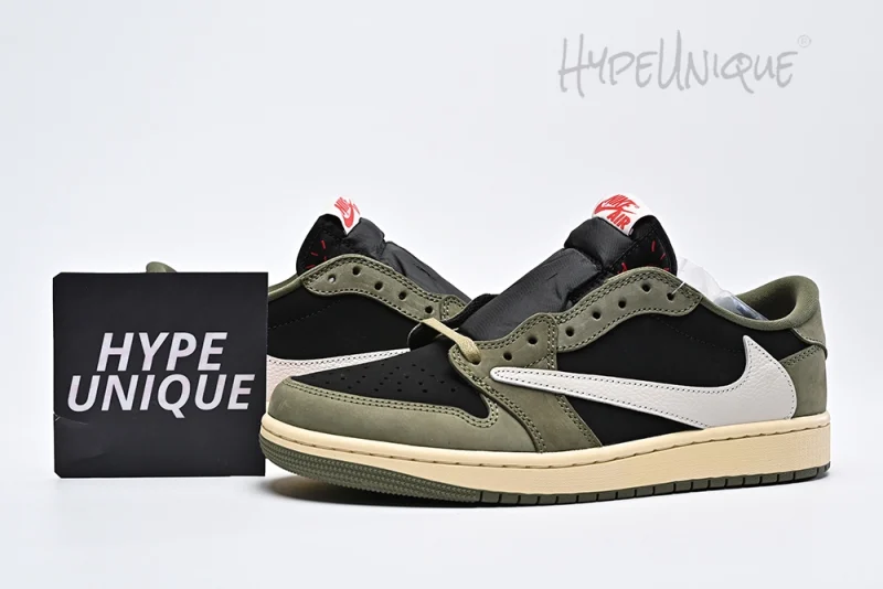 Travis Scott x Air Jordan 1 Low OG Black Olive