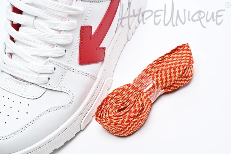 Off-White Out of Office Low 'White Red'7