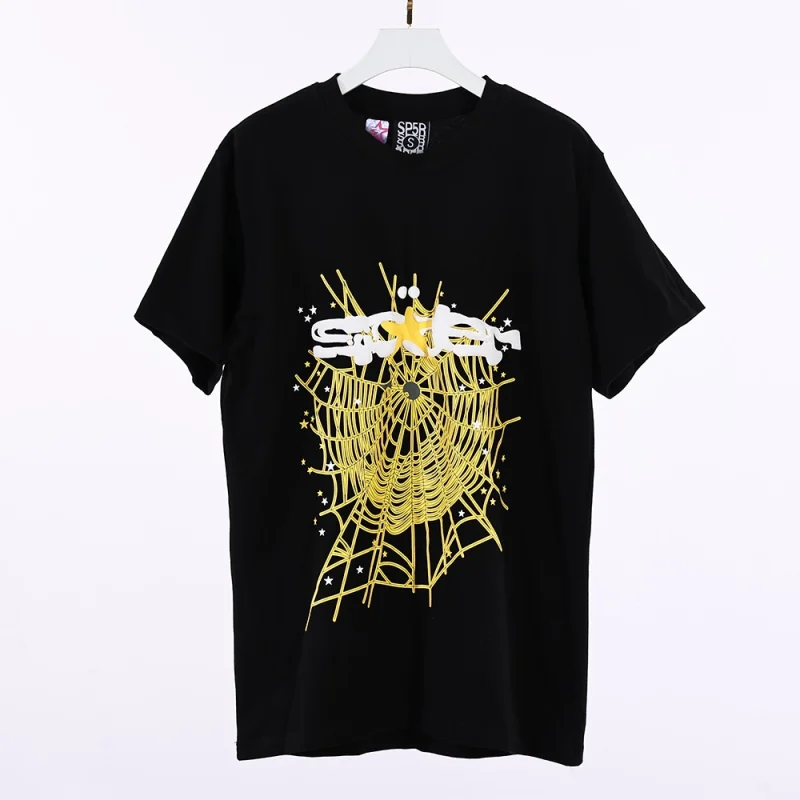 Sp5der Yellow Spider Web Tee