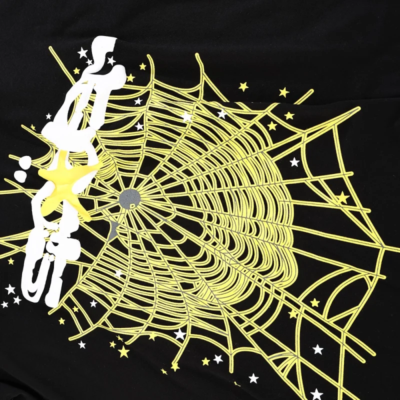 Sp5der Yellow Spider Web Tee