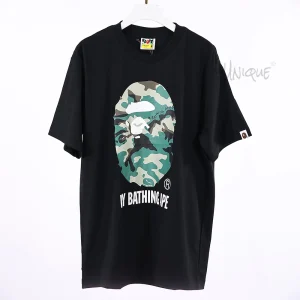 A BATHING APE® logo-print cotton T-shirt