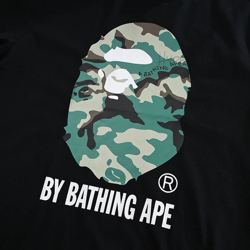 A BATHING APE® logo-print cotton T-shirt