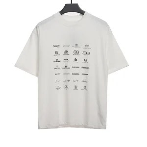 Balenciaga Full of Classic Logos T-Shirt Reps