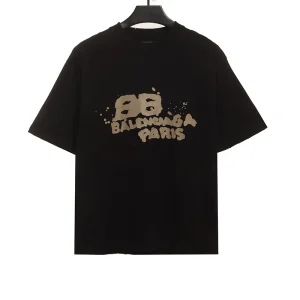 Balenciaga Hand Drawn BB Print T-Shirt Reps