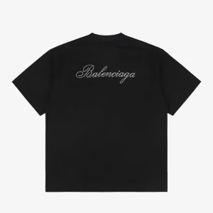 Balenciaga Rhinestone Logo T-Shirt Reps