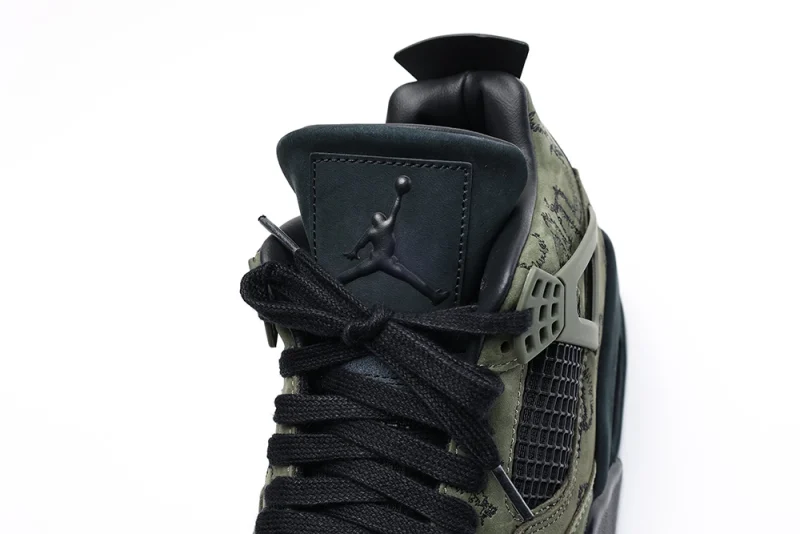 KAWS x Air Jordan 4 Retro Olive Black Reps (Custom Version)