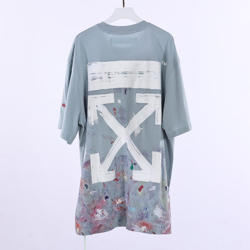 Off-White Fireworks T-Shirt Blue