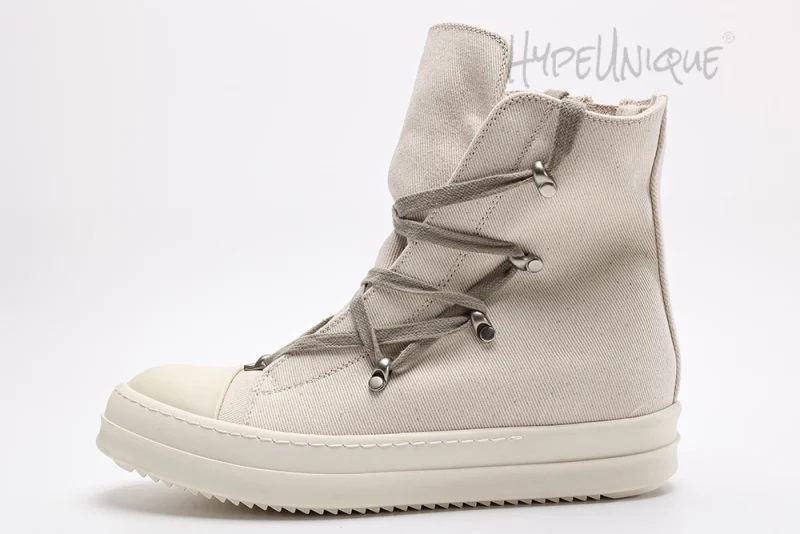 Rick Owens DRKSHDW Strobe Cotton Nylon Hexa High 'Pearl Milk'