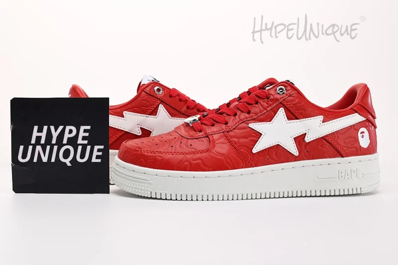 Bape Sta Low #3 Line Camo Red Replica