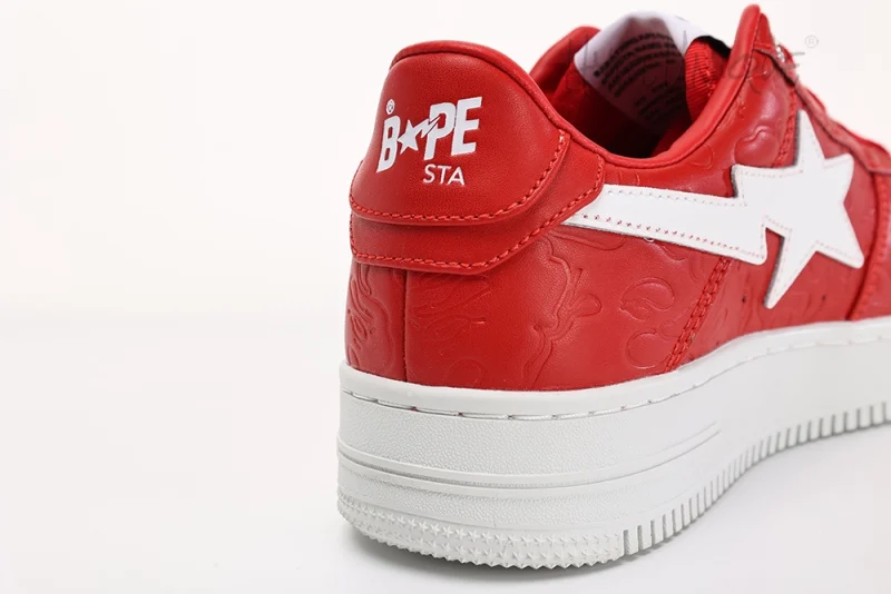 Bape Sta Low #3 Line Camo Red Replica