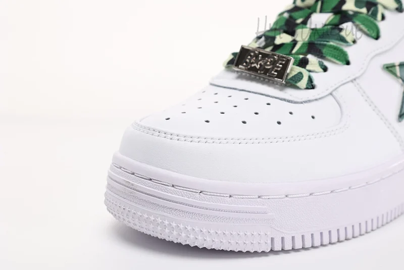 Bape Sta Low White ABC Camo Green Reps