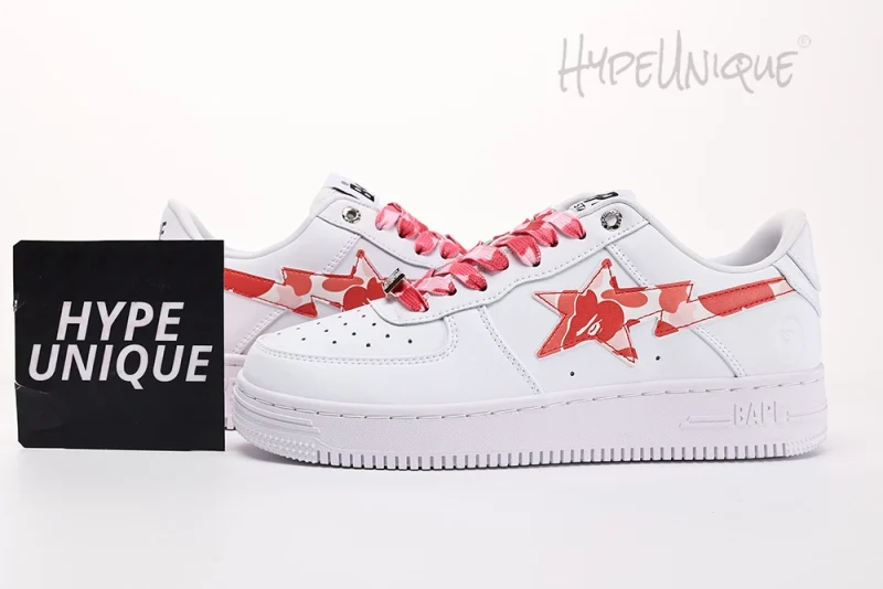 Bape Sta Low White ABC Camo Pink Reps