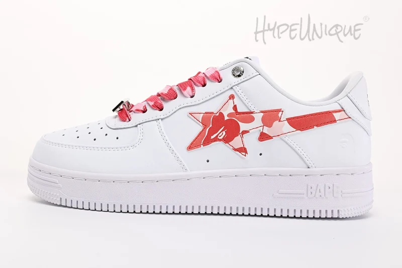 Bape Sta Low White ABC Camo Pink Reps