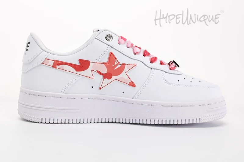 Bape Sta Low White ABC Camo Pink Reps