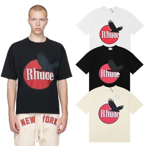 Rhude Eagle Logo Print T-Shirt Reps