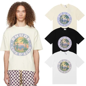 Rhude Lago Print T-Shirt Reps