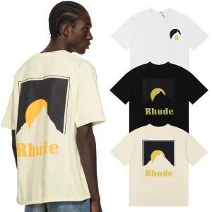 Rhude Moonlight Print T-Shirt Reps