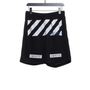 Off-White Front Printed Mesh Shorts Reps