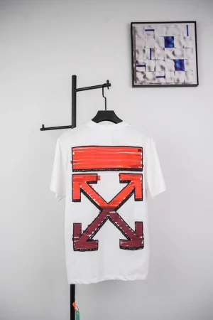 Off-White Orange Arrow Print T-Shirt