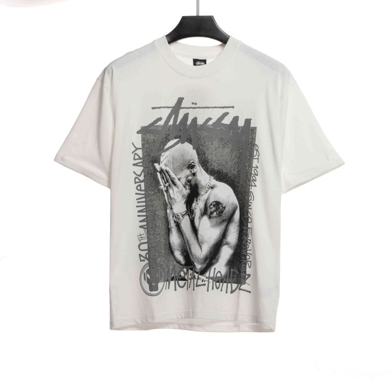 Stussy Character Reflective Print T-Shirt Rep