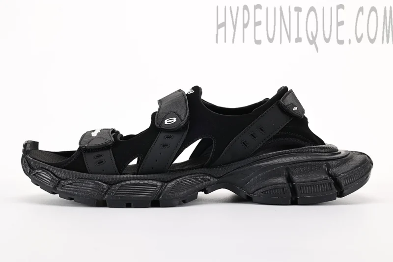 Balenciaga Men's Black 3xl Sandals