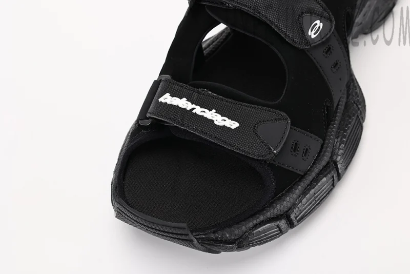 Balenciaga Men's Black 3xl Sandals