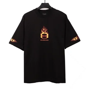 Balenciaga Old Flame Double Ring Print T-shirt