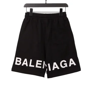 Balenciaga Locked-Edge Signature Logo Shorts