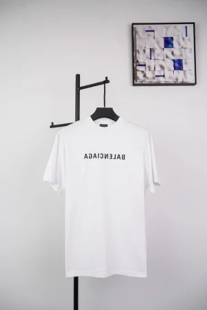 Balenciaga Reverse Letter Logo Print T-Shirt