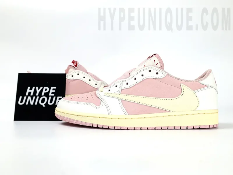 Travis Scott Air Jordan 1 Low "White Pink"