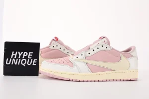 Travis Scott Air Jordan 1 Low "White Pink"