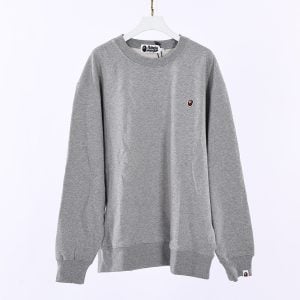 BAPE Ape Head One Point Relaxed Fit Crewneck (SS23) Grey