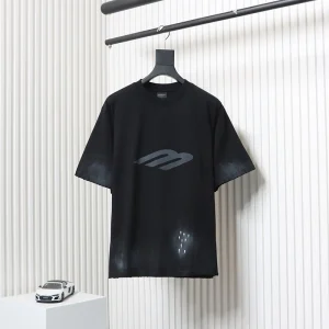 Balenciaga 3B Letter Dyed Printed T-Shirt