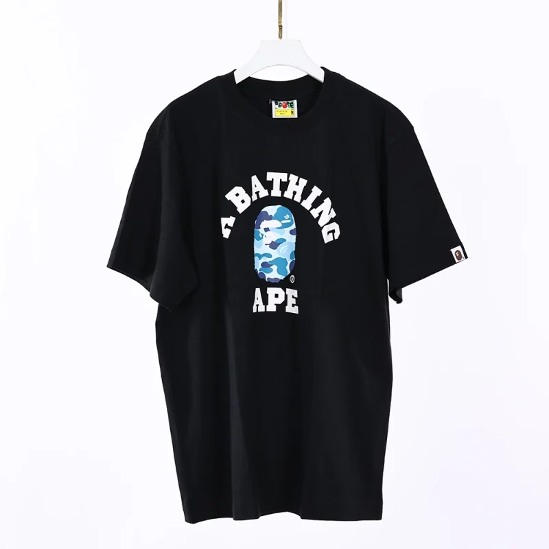 Black ABC Camo T-Shirt (Blue logo)