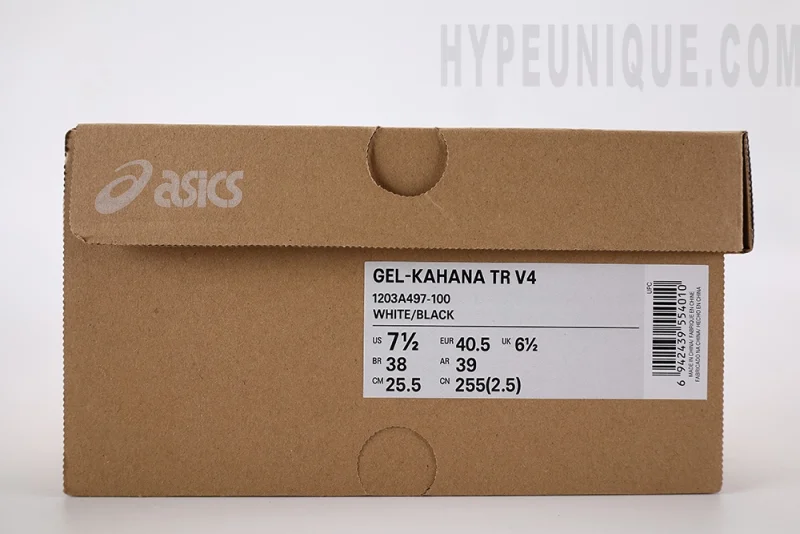 ASICS Gel-Kahana TR V4 Black White Hypeunique reps