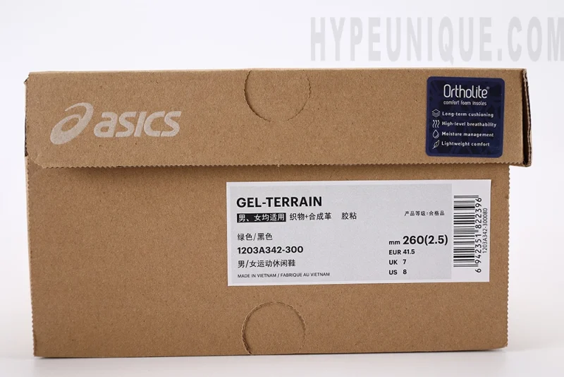 Asics Gel-Terrain Dark Jade Black HypeUnique reps